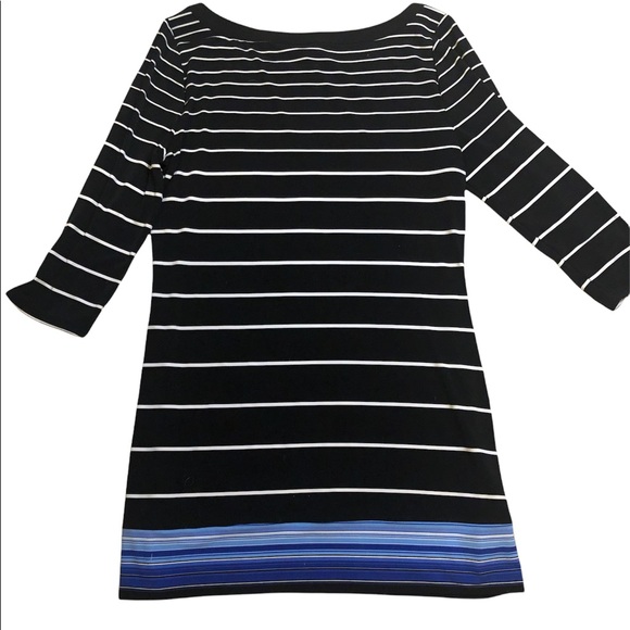 White House Black Market Striped Tunic Dress - Picture 2 of 4